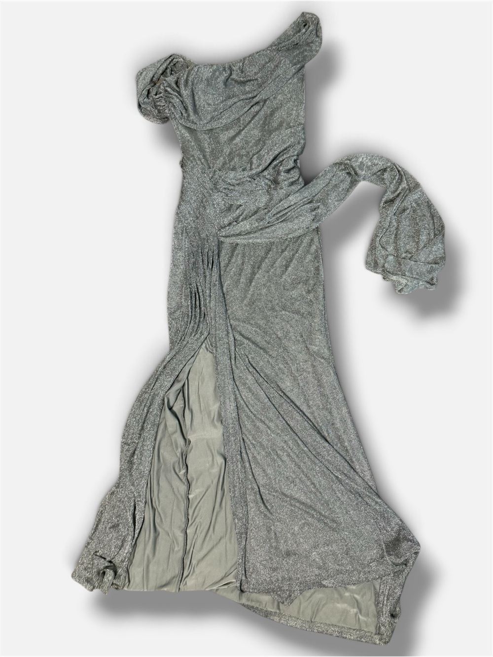 Jluxlabel Silver Evening Gown